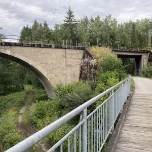 Na kole ze Sázavy po staré železniční trati - Vysočina s dětmi